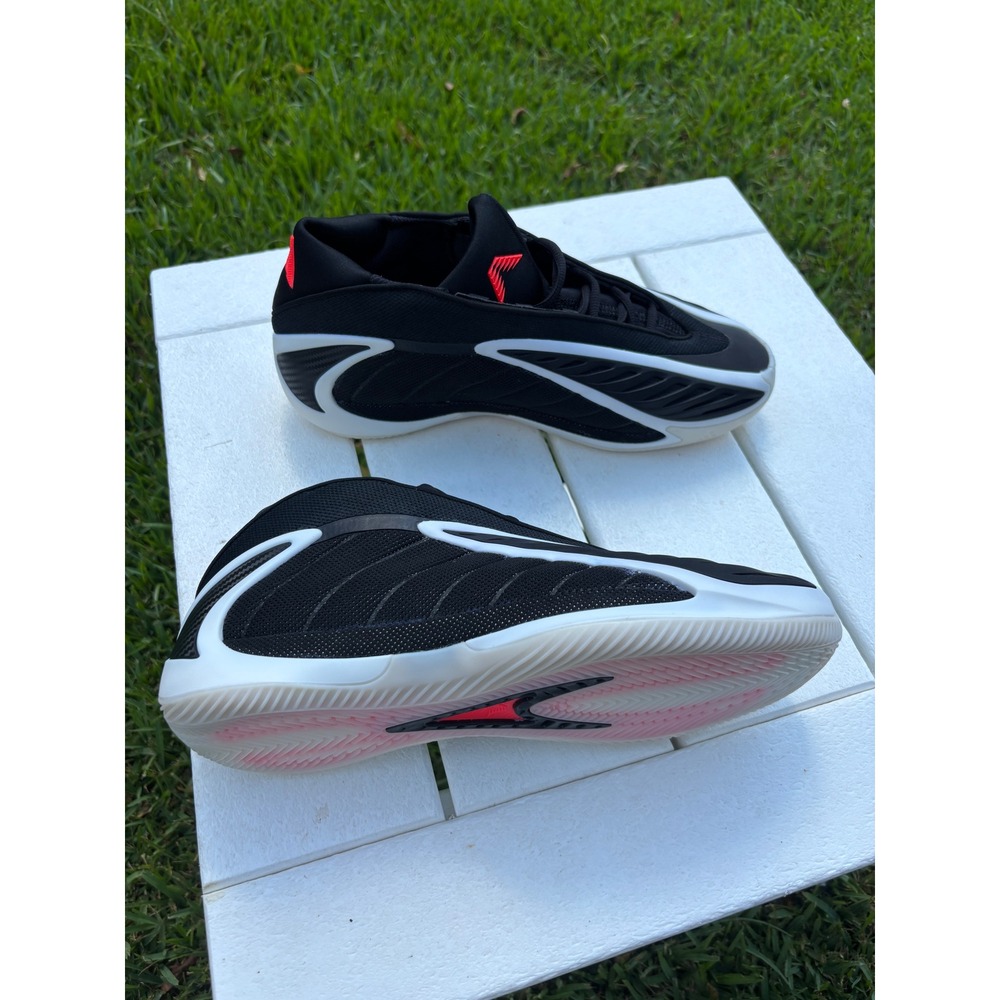 Adidas Anthony Edwards 1 Low AE1 Basketball Shoes Black White Red JS3508 Mens 10